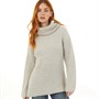 Onfire Womens Cowl Neck Sweater Grey