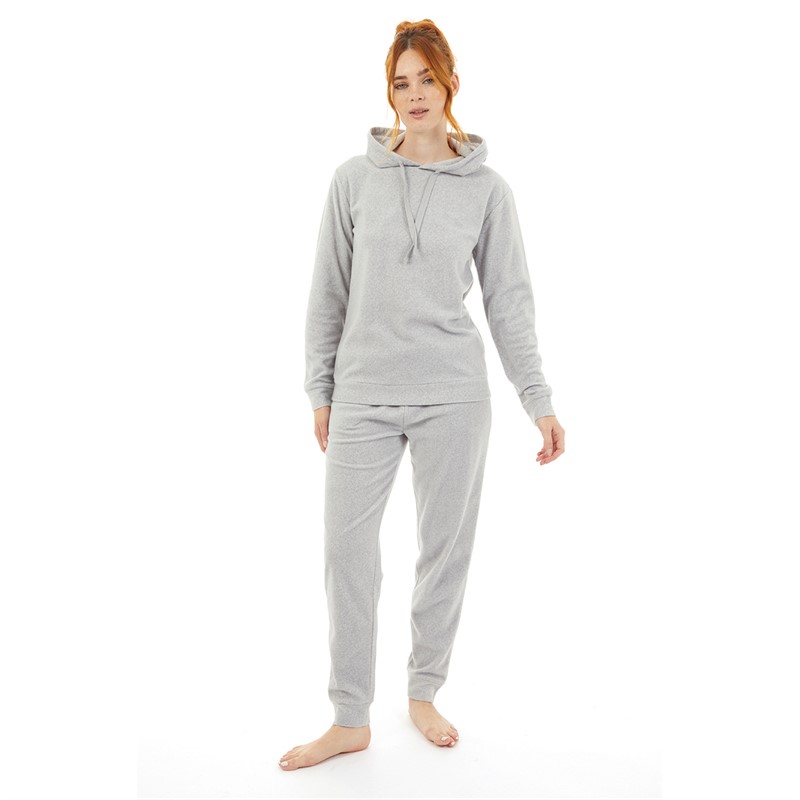 Onfire Womens Microfleece Lounge Set Grey