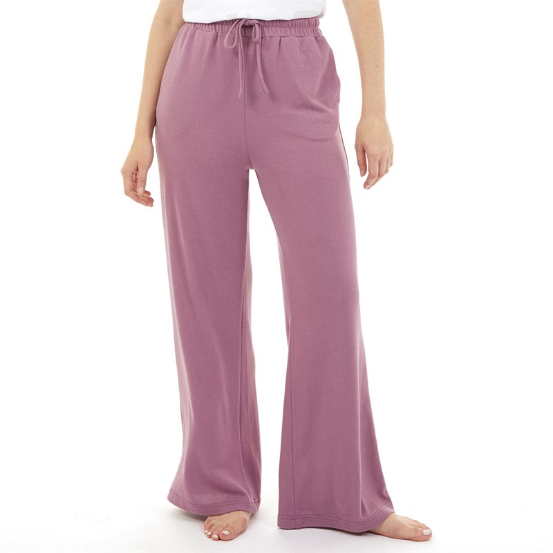 Onfire Womens Soft Touch Lounge Trousers Dusky Pink