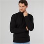Onfire Mens Roll Neck Sweater Black