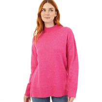 Onfire Womens High Neck Sweater Pink