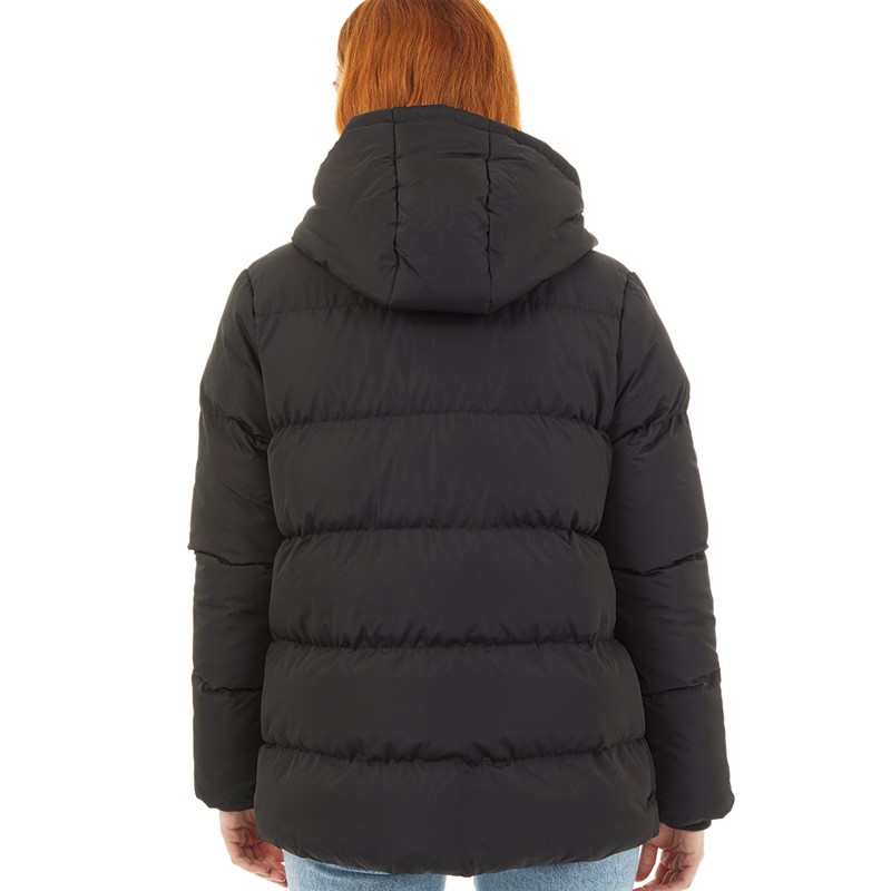 Onfire Womens Hooded Duvet Jacket Black