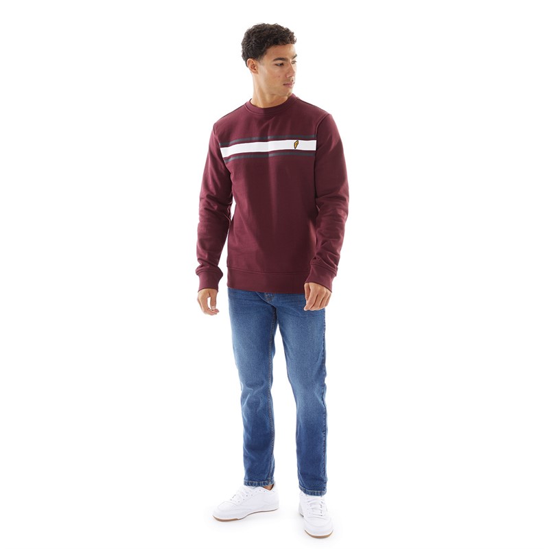 Onfire Mens Sweatshirt Windsor Wine