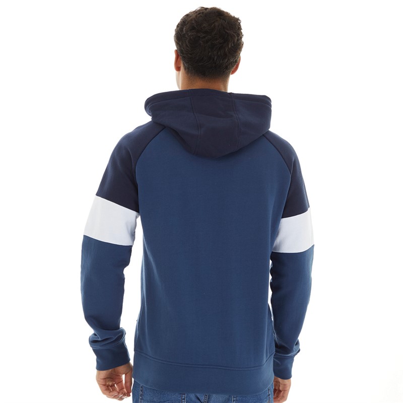 Onfire Mens Arm Stripe Hoodie Dark Denim