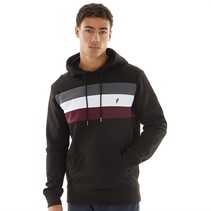 Onfire Mens Chest Stripe Hoodie Black