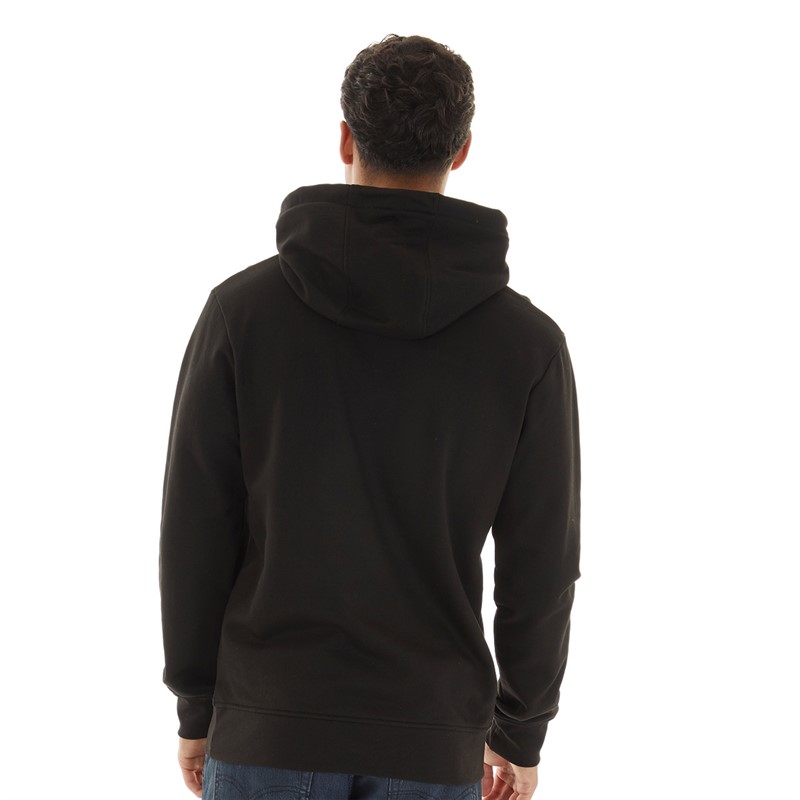 Onfire Mens Chest Stripe Hoodie Black