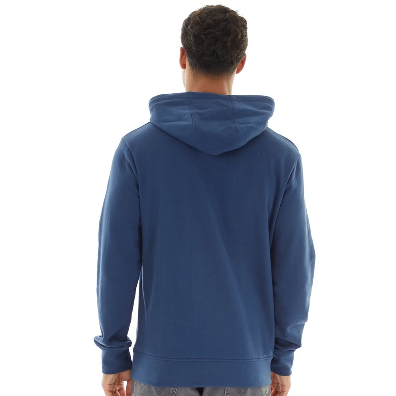 Onfire Mens Chest Stripe Hoodie Dark Denim