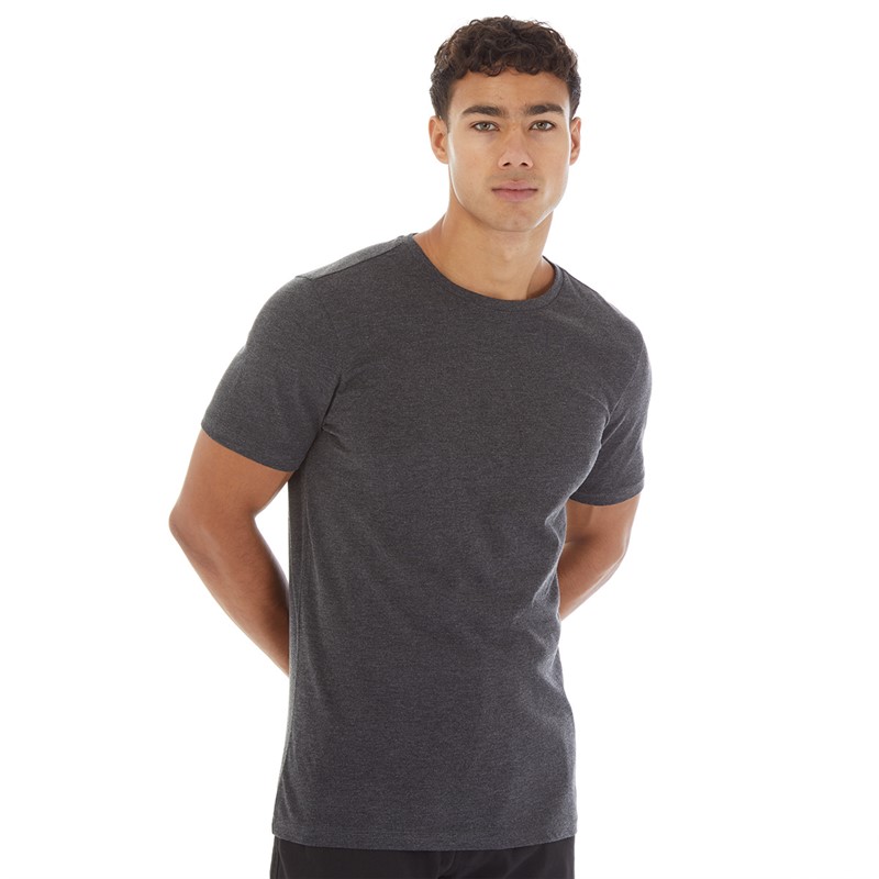 Onfire Mens T-Shirt Charcoal Marl