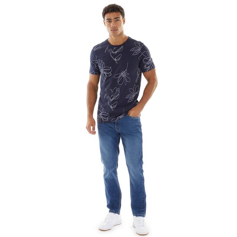 Onfire Mens T-Shirt Navy