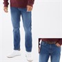 Onfire Mens Belted Slim Fit Denim Jeans Mid Wash