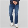 Onfire Mens Straight Fit Denim Jeans Mid Wash