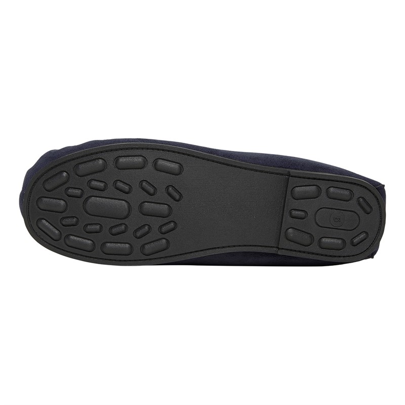 Onfire Mens Memory Foam Driving Moccasin Slippers Navy