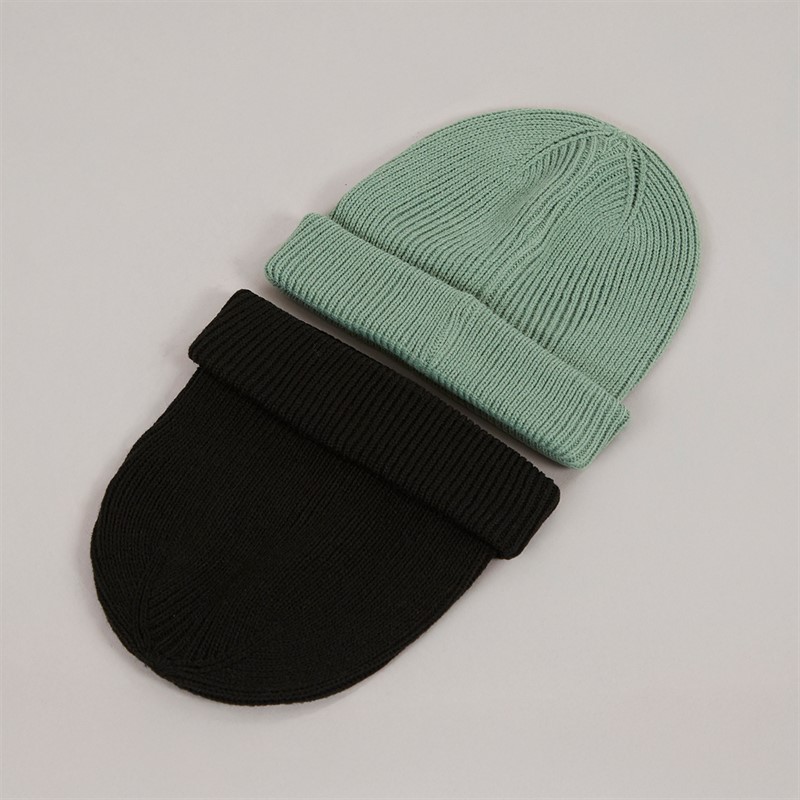 Onfire Mens Two Pack Beanies Black/Sage