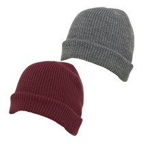 Onfire Mens Two Pack Beanies Charcoal/Red