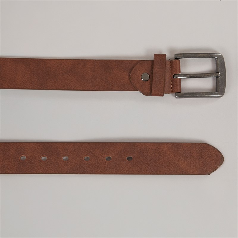 Onfire Mens Two Pack Bonded Leather Belts Black/Brown