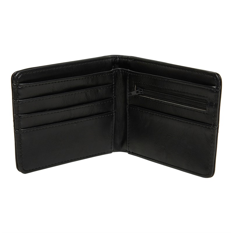 Onfire Mens Wallet And Bonded Leather Belt Set Black