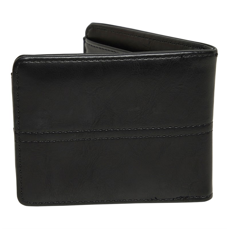 Onfire Mens Wallet And Bonded Leather Belt Set Black