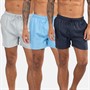 Onfire Mens Three Pack Swim Shorts Navy/Aqua/Light Grey