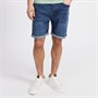 Onfire Mens Denim Shorts Mid Wash