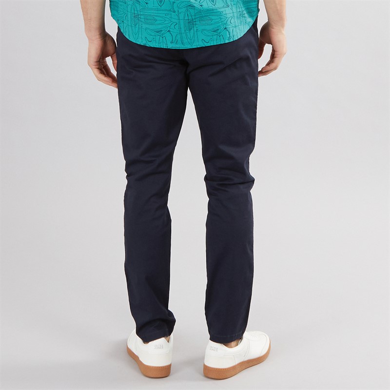 Onfire Mens Slim Fit Chino Trousers Navy