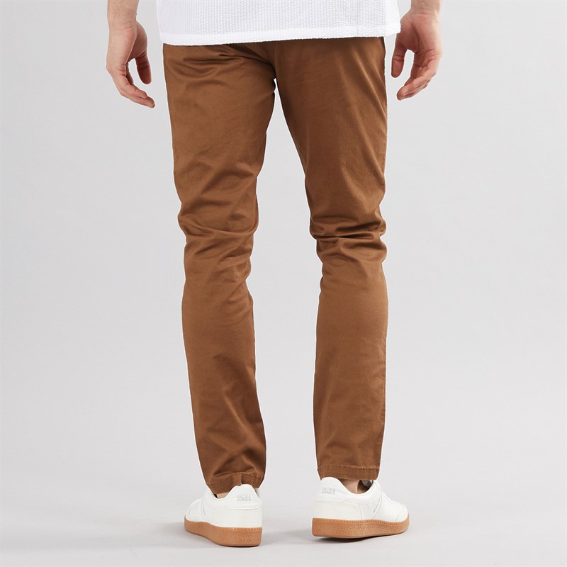 Onfire Mens Slim Fit Chino Trousers Cinnamon