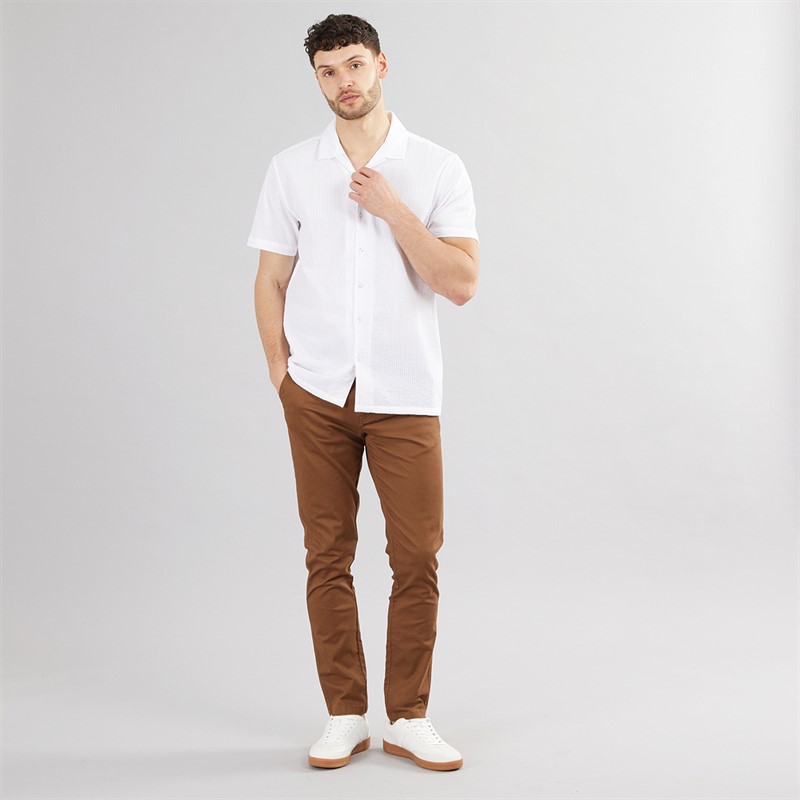 Onfire Mens Slim Fit Chino Trousers Cinnamon