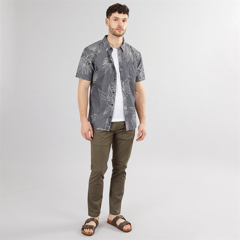Onfire Mens Slim Fit Chino Trousers Khaki