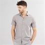 Onfire Mens Linen Shirt Light Grey