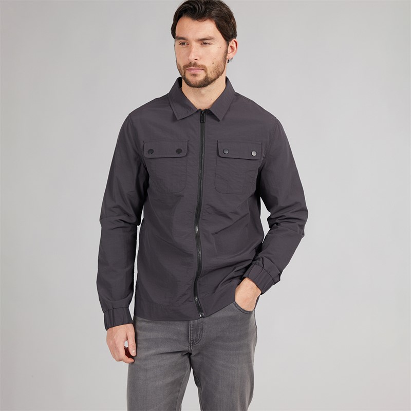 Onfire Mens Utility Jacket Charcoal