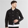 Onfire Mens Denim Jacket Black