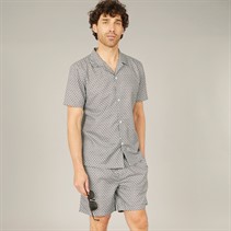 Onfire Mens Shirt And Shorts Set Black/Multi