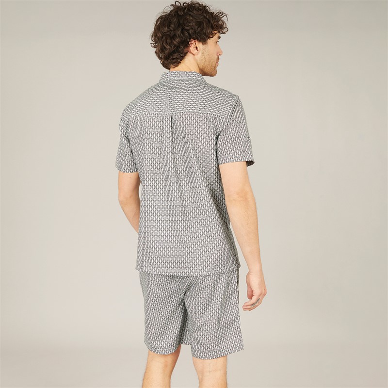 Onfire Mens Shirt And Shorts Set Black/Multi