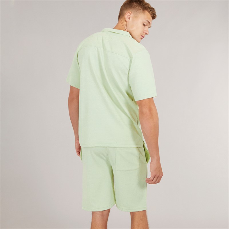 Onfire Mens Shirt And Shorts Set Sage