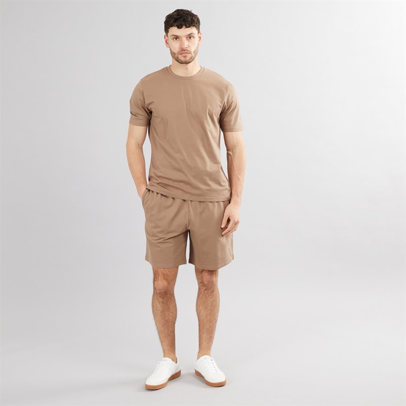 Onfire Mens Two Pack T-Shirts And Shorts Co-Ords Black/Brown