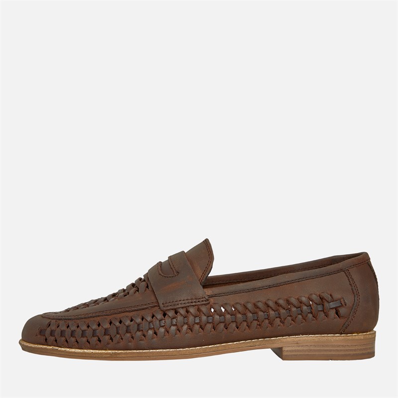 Mens Bimini Woven Loafers Brown - Size 7