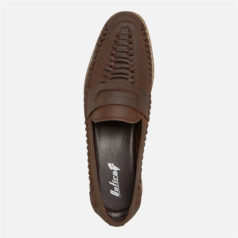 Onfire Mens Bimini Woven Loafers Brown