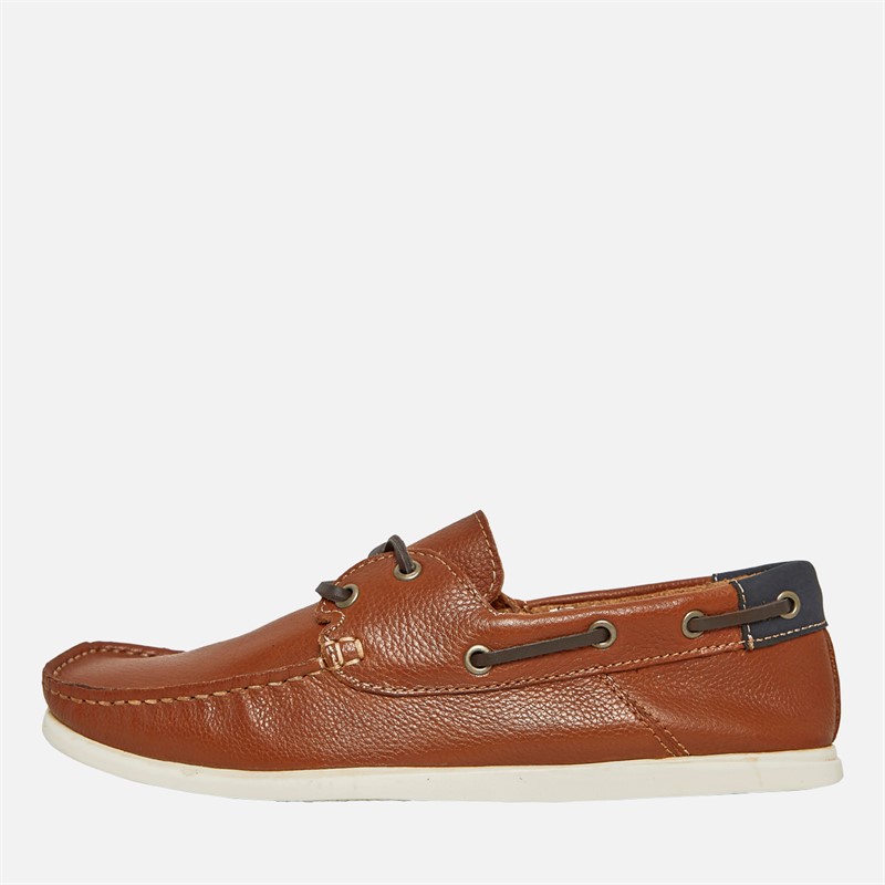 Onfire Mens Ballast Boat Shoes Tan/Navy