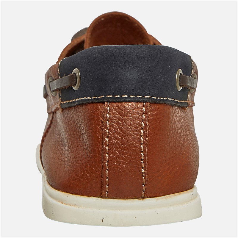 Onfire Mens Ballast Boat Shoes Tan/Navy