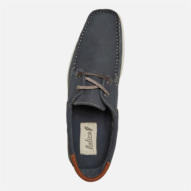 Onfire Mens Ballast Boat Shoes Navy/Tan