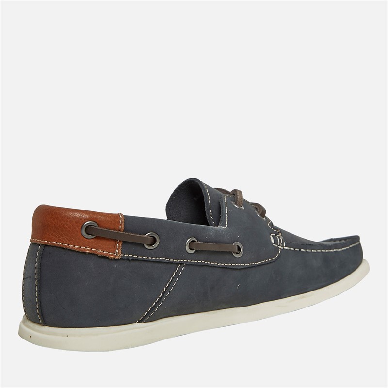 Onfire Mens Ballast Boat Shoes Navy/Tan