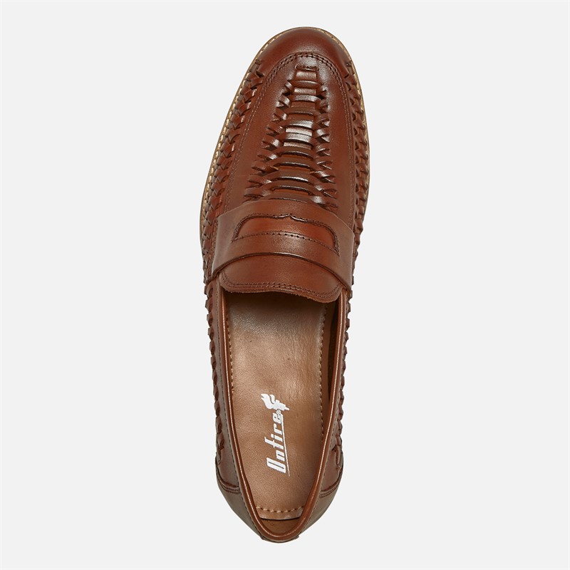 Onfire Mens Bimini Woven Loafers Tan