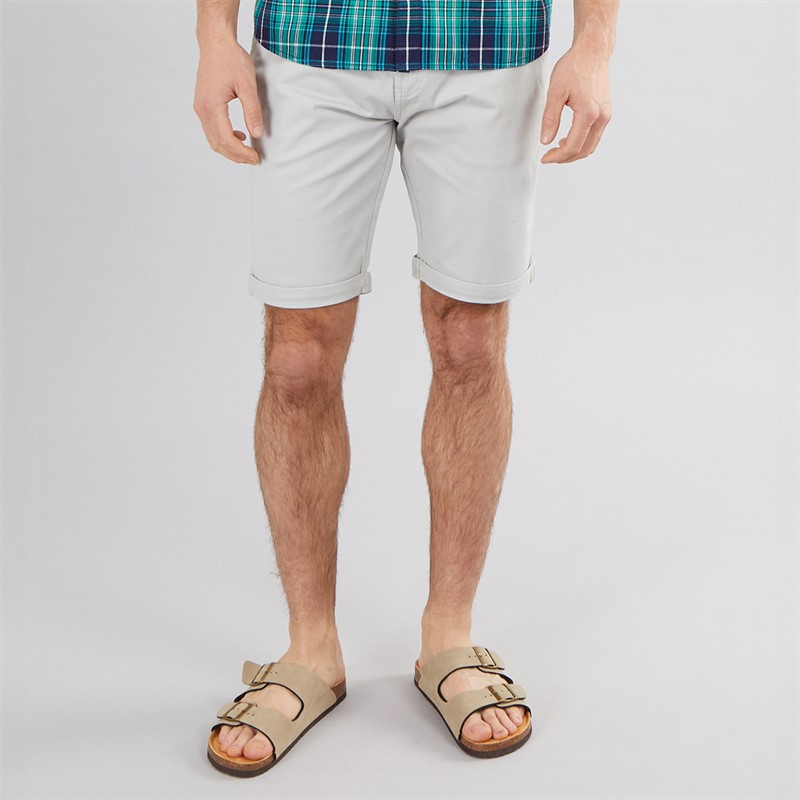 Mens Chino Shorts Light Grey - Size XXL