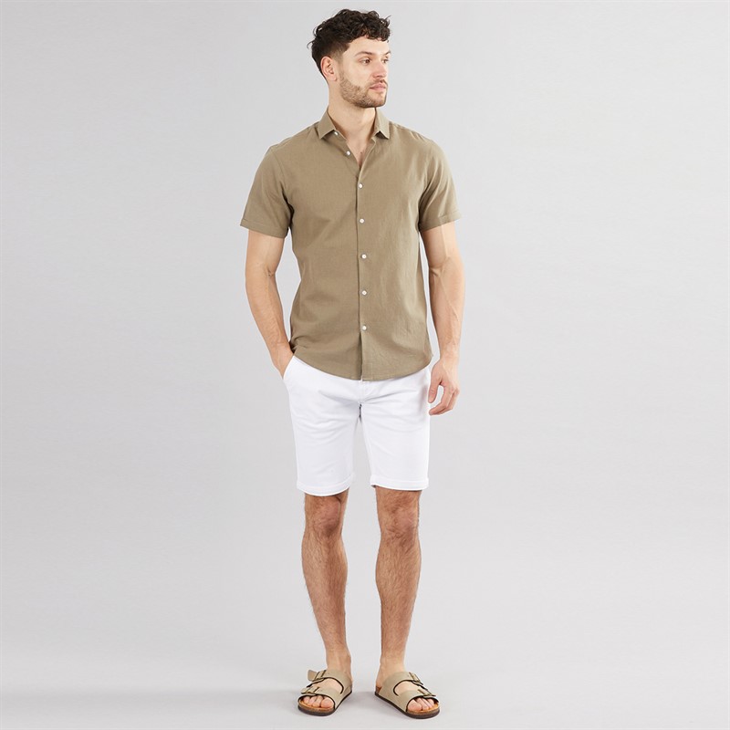 Onfire Mens Chino Shorts White
