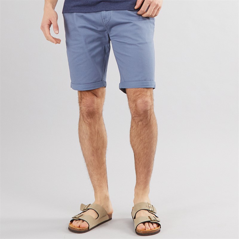 Mens Chino Shorts Pale Blue - Size XL