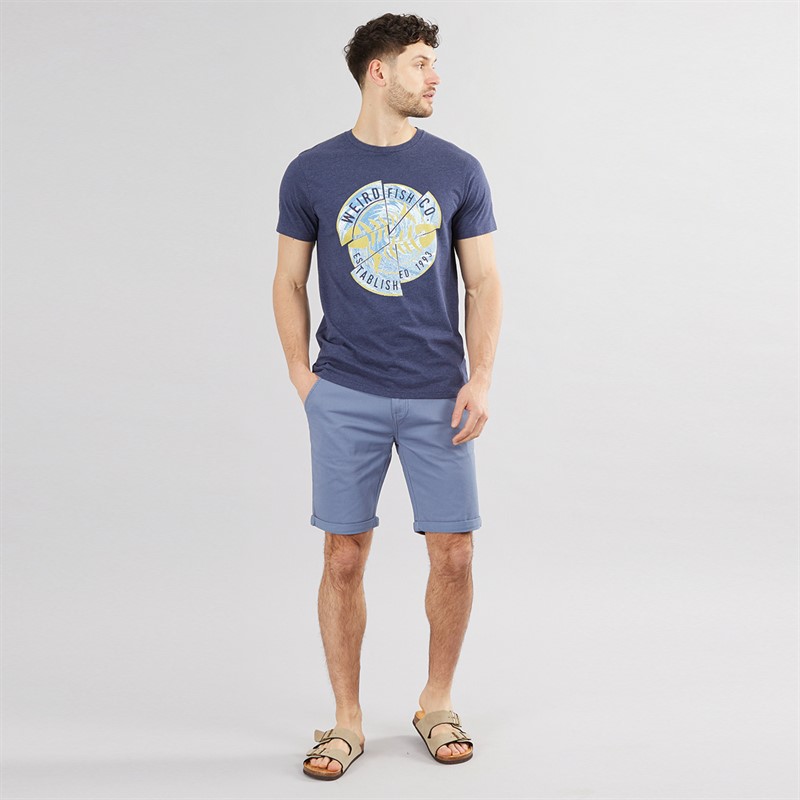 Onfire Mens Chino Shorts Pale Blue
