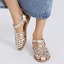 Onfire Womens Ellie Woven Sandals Gold