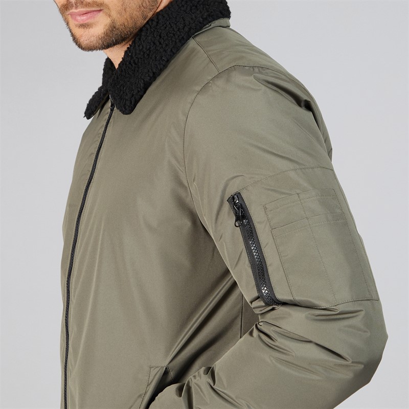 Onfire Mens Bomber Jacket Khaki