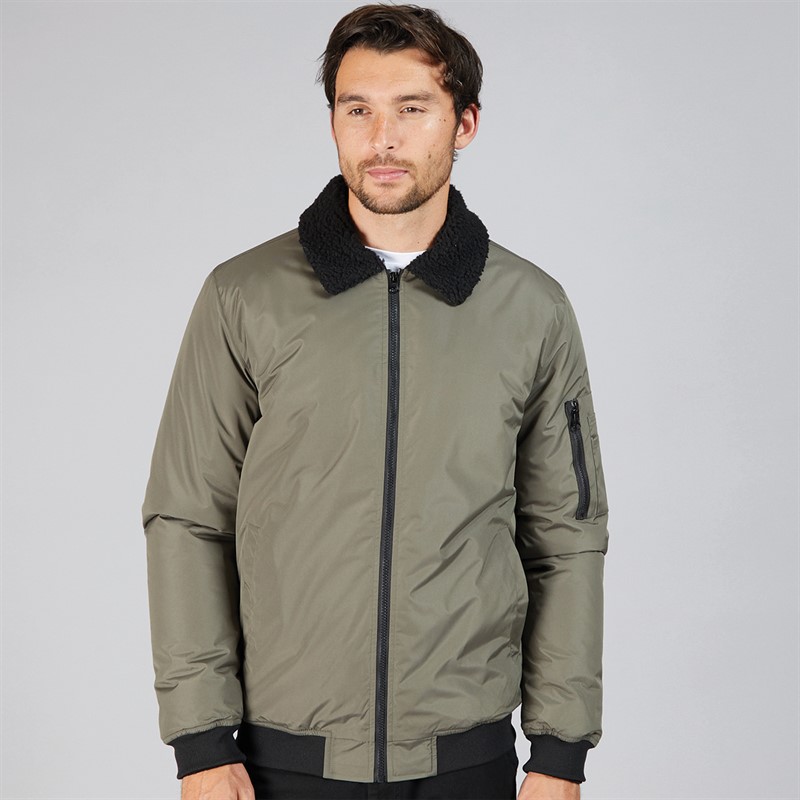 Onfire Mens Bomber Jacket Khaki