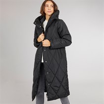 Onfire Womens Diamond Shawl Hood Jacket Black