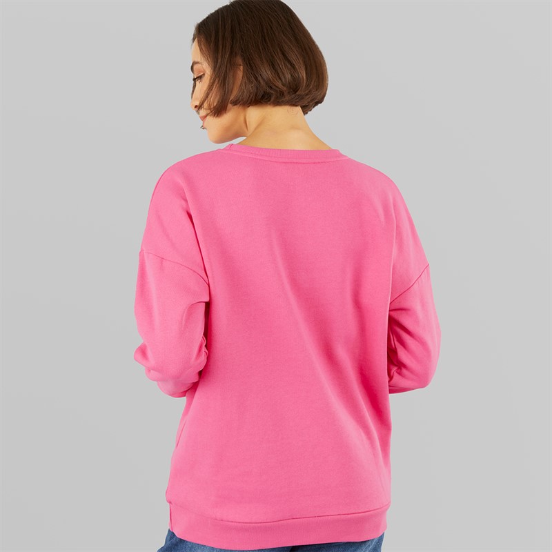 Onfire Womens Lips Sweatshirt Pink